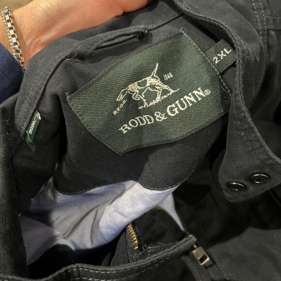 Rodd & Gunn Navy Blue 2XL Full Zip Track Jacket - Picture 8 of 9